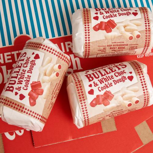 Bennett St Dairy Is Collaborating With Darrell Lea On White Choc Raspberry Bullet COOKIE DOUGH!