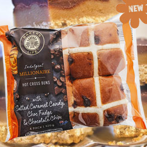 ALDI Is Now Selling Salted Caramel, Choc Fudge And Choc Chip Hot Cross Buns!
