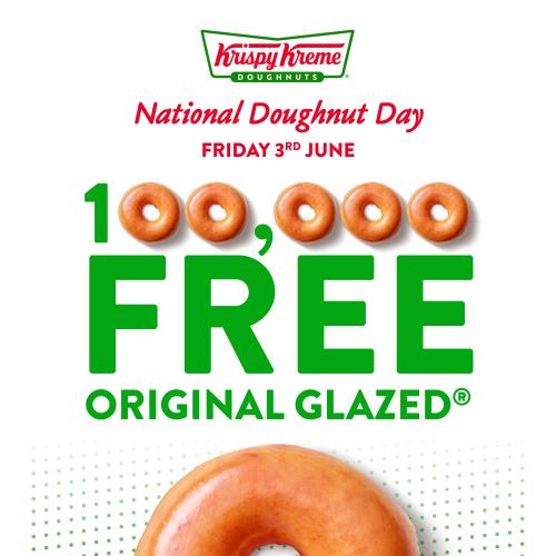 Grab Yourself Some FREE Krispy Kreme's For National Doughnut Day!