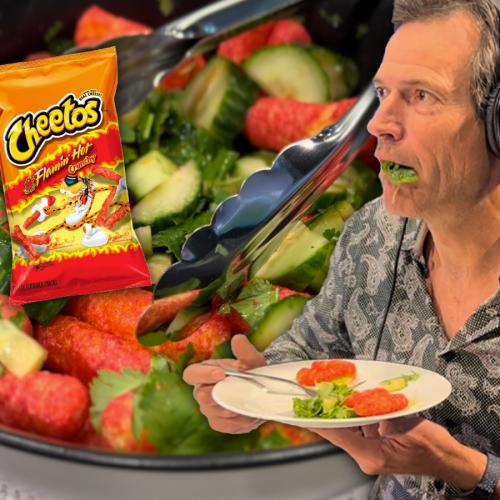 We Try TikTok's Famous Flamin' Hot Cheetos Salad Recipe