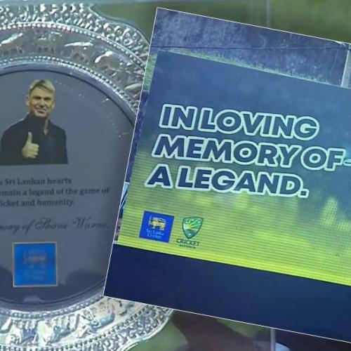 Sri Lanka's Heartwarming Tribute To Shane Warne Before First Ball Of Test