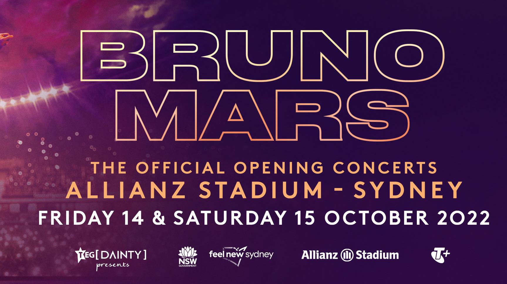 Bruno Mars To Open Brand New Allianz Stadium