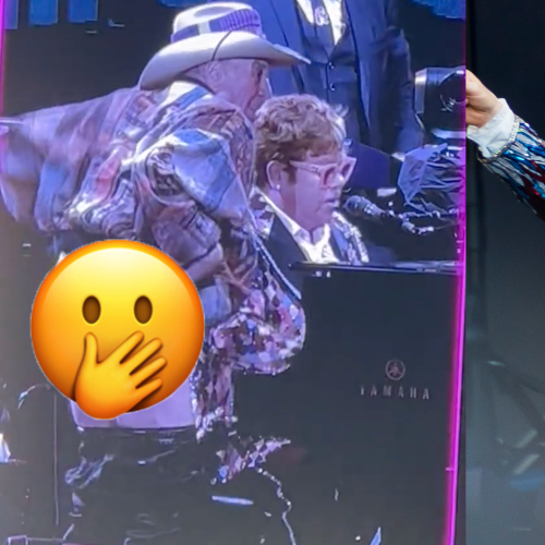Molly Meldrum Flashes His Butt At Elton John's Melbourne Concert