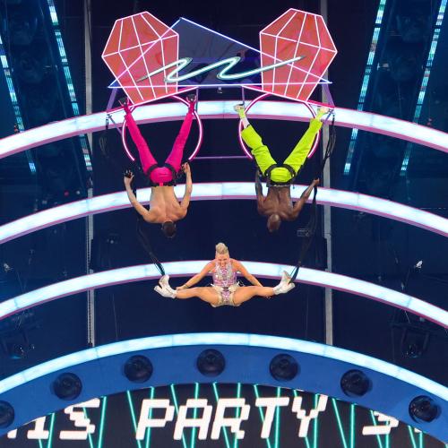 P!NK Flung Across Stadium In New Jaw-Dropping Aerial Stunt During Show