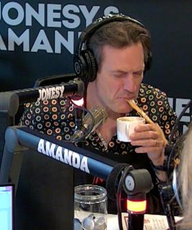 Jonesy Spits EGG COFFEE At Colin Fassnidge Live On Air