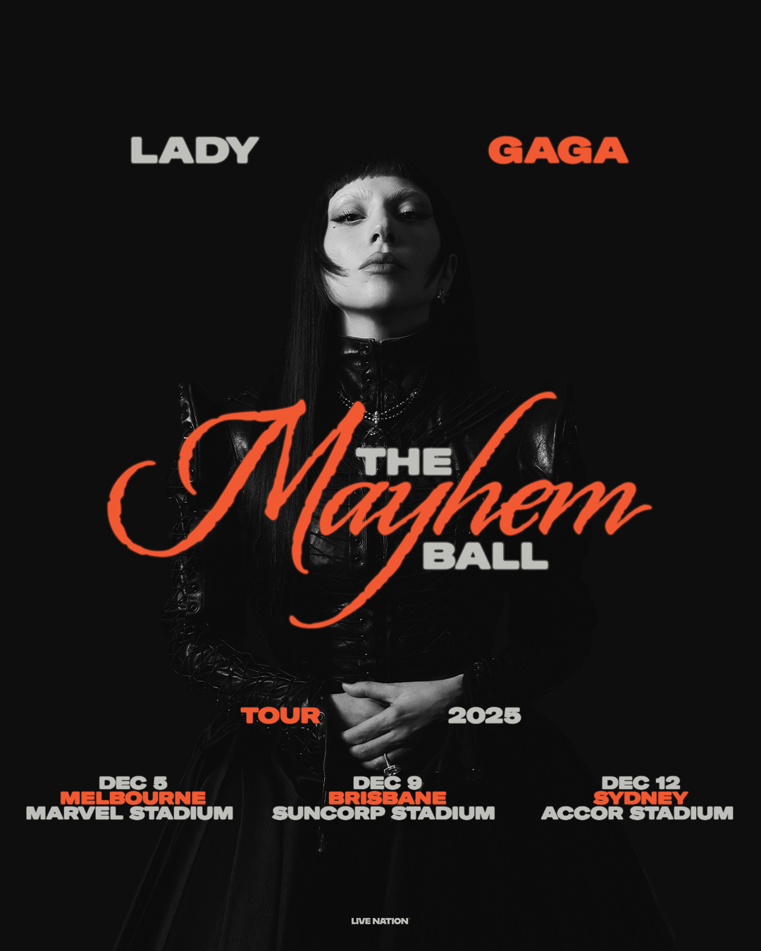 Lady Gaga Bringing Mayhem Ball Down Under!
